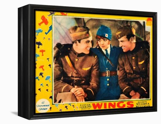 WINGS, Buddy Rogers, Clara Bow, Richard Arlen, 1927-null-Framed Stretched Canvas