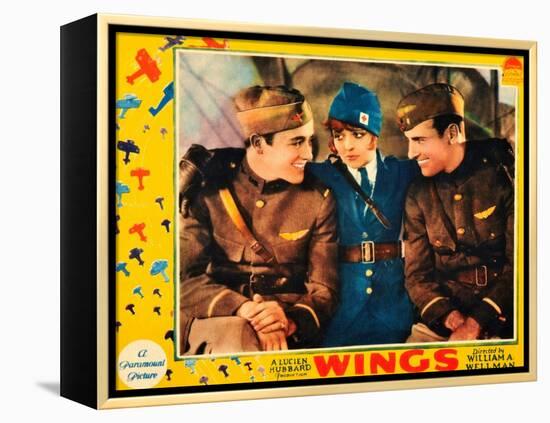 WINGS, Buddy Rogers, Clara Bow, Richard Arlen, 1927-null-Framed Stretched Canvas
