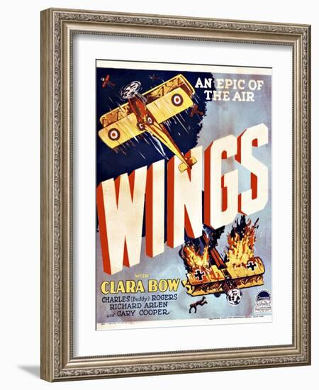 Wings Movie Poster-null-Framed Giclee Print