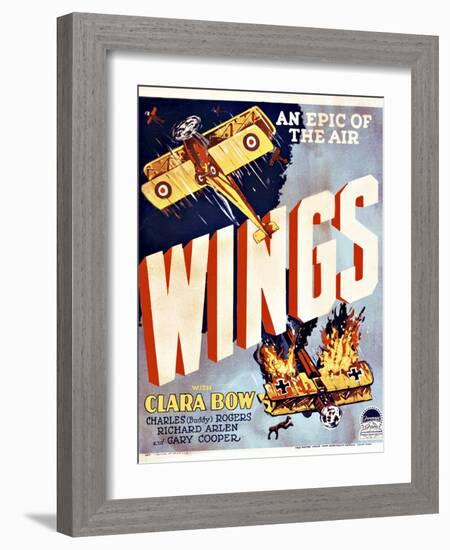 Wings Movie Poster-null-Framed Giclee Print