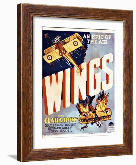 Wings Movie Poster-null-Framed Giclee Print