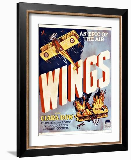 Wings Movie Poster-null-Framed Giclee Print