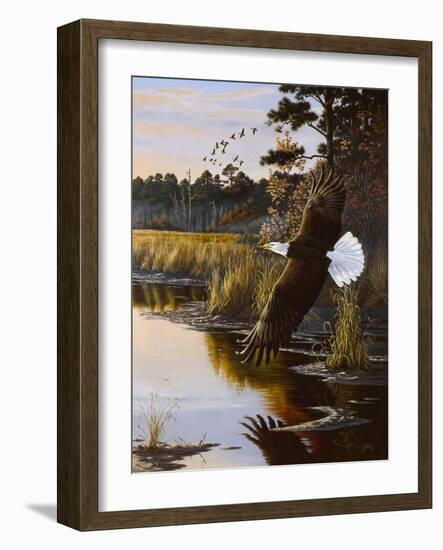 Wings of Autumn - Bald Eagle-Wilhelm Goebel-Framed Giclee Print