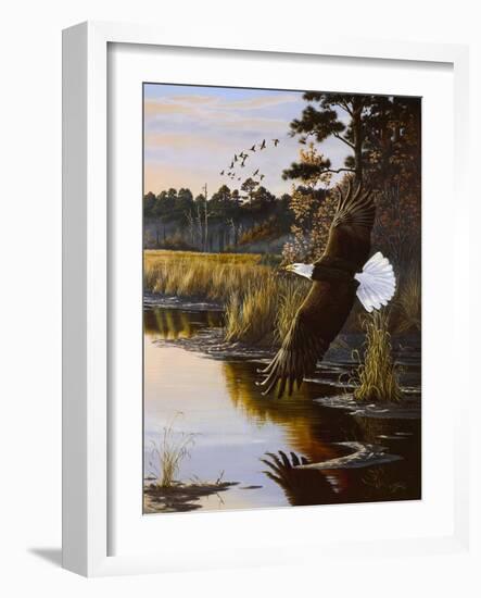 Wings of Autumn - Bald Eagle-Wilhelm Goebel-Framed Giclee Print