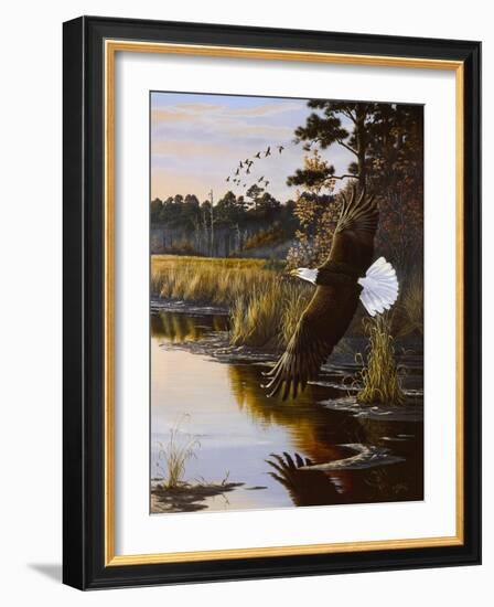 Wings of Autumn - Bald Eagle-Wilhelm Goebel-Framed Giclee Print