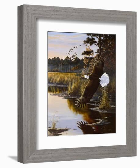 Wings of Autumn - Bald Eagle-Wilhelm Goebel-Framed Giclee Print