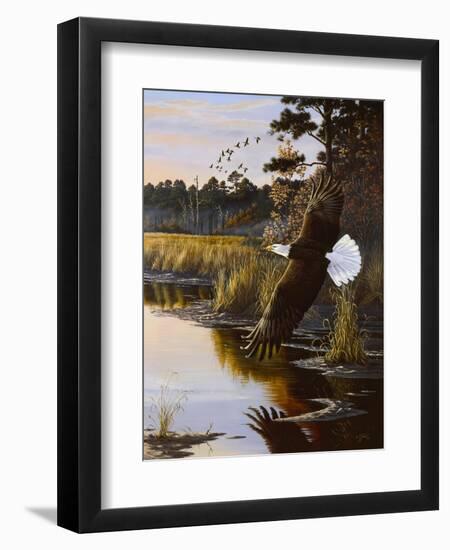 Wings of Autumn - Bald Eagle-Wilhelm Goebel-Framed Giclee Print