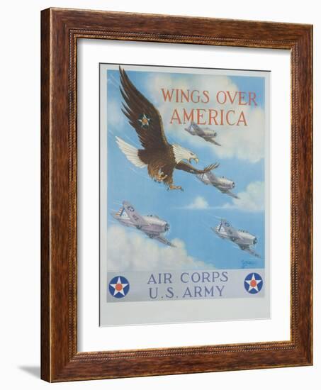 Wings over America-Tom Woodbury-Framed Giclee Print