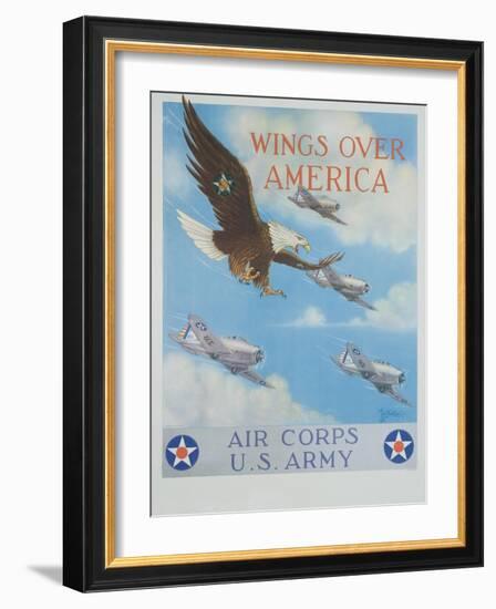 Wings over America-Tom Woodbury-Framed Giclee Print