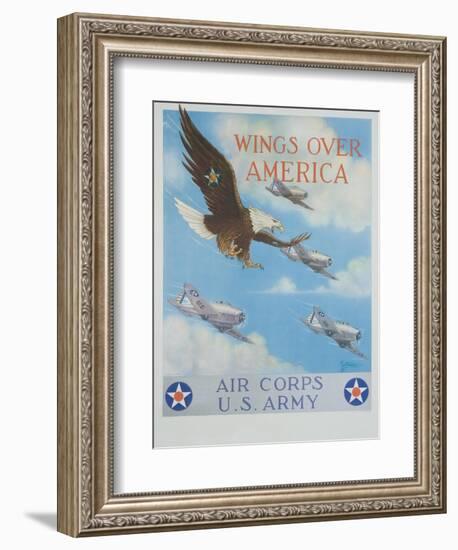 Wings over America-Tom Woodbury-Framed Giclee Print