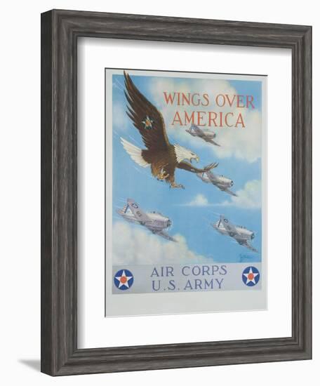 Wings over America-Tom Woodbury-Framed Giclee Print