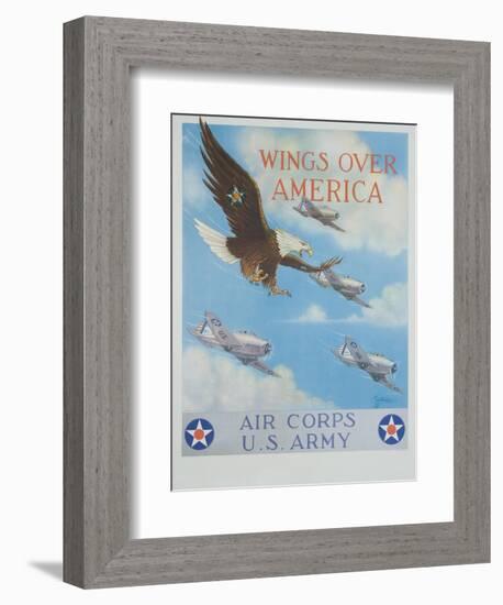 Wings over America-Tom Woodbury-Framed Giclee Print