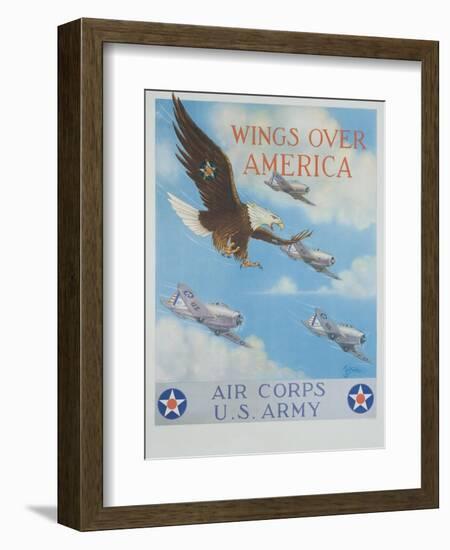 Wings over America-Tom Woodbury-Framed Giclee Print