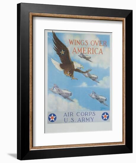 Wings over America-Tom Woodbury-Framed Giclee Print