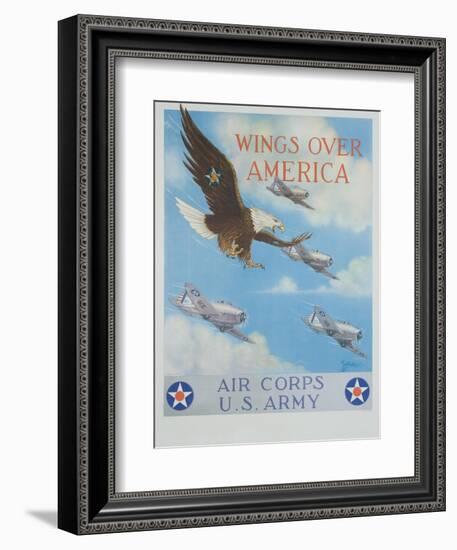 Wings over America-Tom Woodbury-Framed Giclee Print