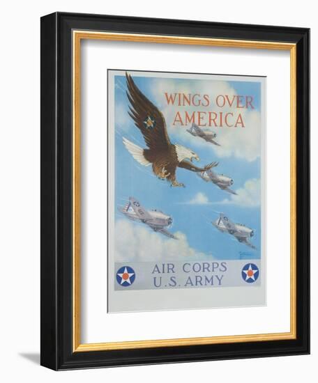 Wings over America-Tom Woodbury-Framed Giclee Print