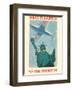 Wings to America - Via Pan American Airways - Statue of Liberty, New York-Paul George Lawler-Framed Art Print