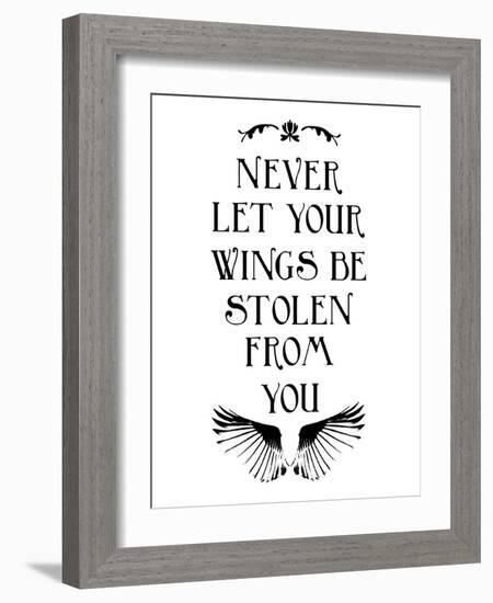 Wings-Jace Grey-Framed Art Print