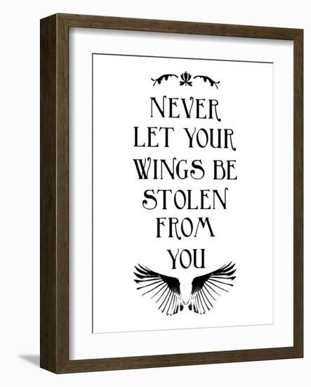 Wings-Jace Grey-Framed Art Print