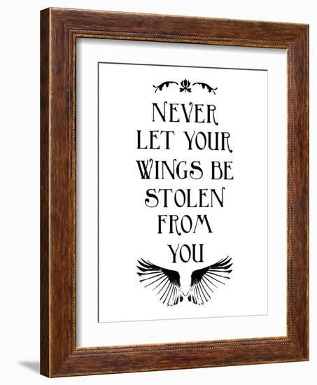 Wings-Jace Grey-Framed Art Print