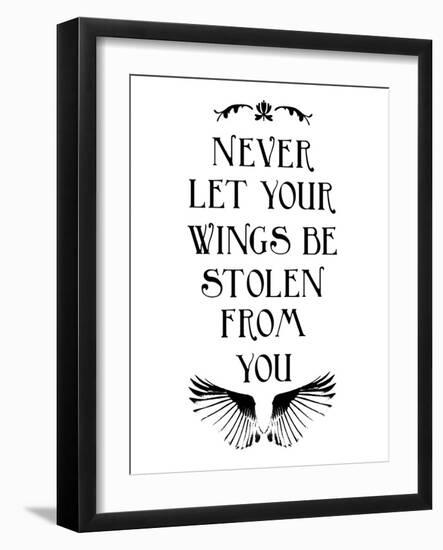 Wings-Jace Grey-Framed Art Print