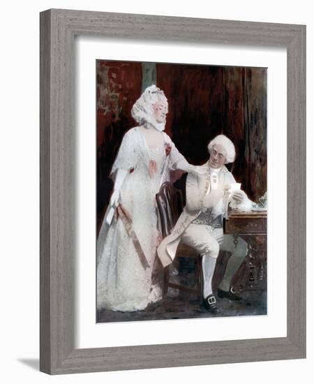 Winifred Emery and Cyril Maud in the School for Scandal, C1902-Window & Grove-Framed Giclee Print