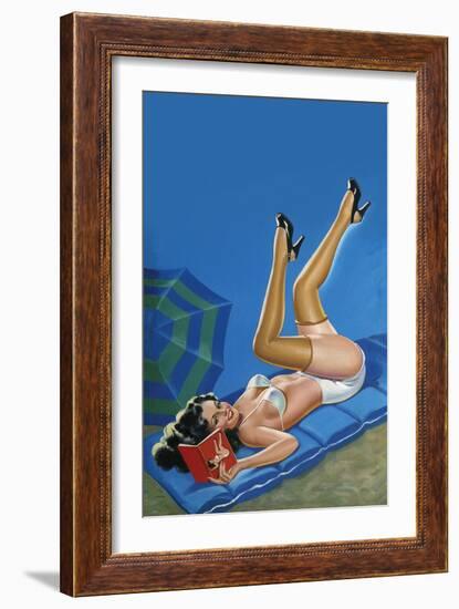 Wink Magazine; Merry Mirthful Maiden-Peter Driben-Framed Art Print