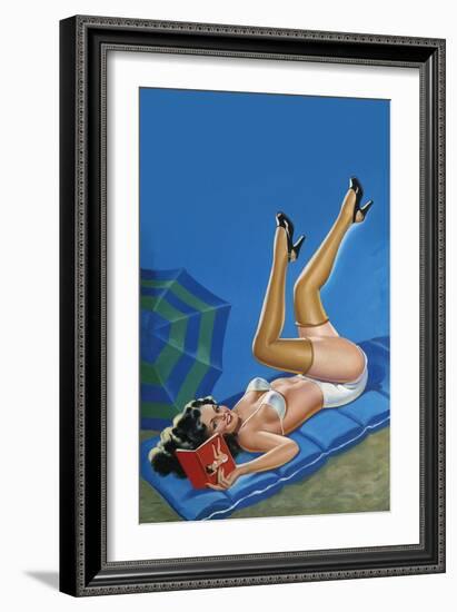 Wink Magazine; Merry Mirthful Maiden-Peter Driben-Framed Art Print