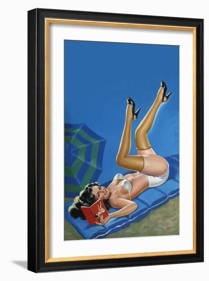 Wink Magazine; Merry Mirthful Maiden-Peter Driben-Framed Art Print