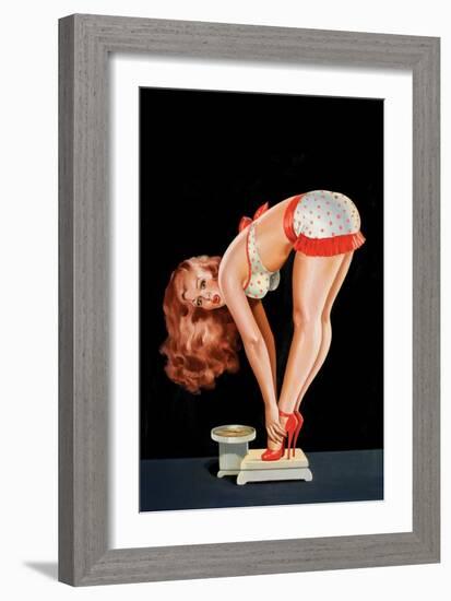 Wink Magazine; on a Scale-Peter Driben-Framed Art Print