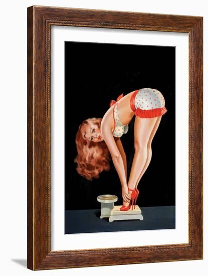 Wink Magazine; on a Scale-Peter Driben-Framed Art Print