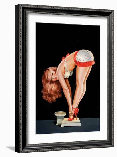 Wink Magazine; on a Scale-Peter Driben-Framed Art Print