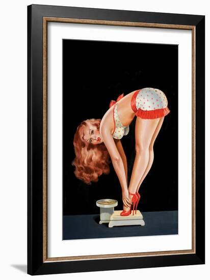 Wink Magazine; on a Scale-Peter Driben-Framed Art Print