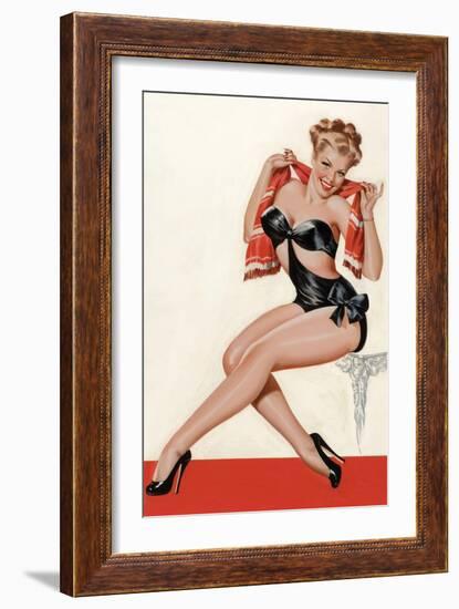 Wink Magazine; Silk Stockings and High Heels-Peter Driben-Framed Art Print