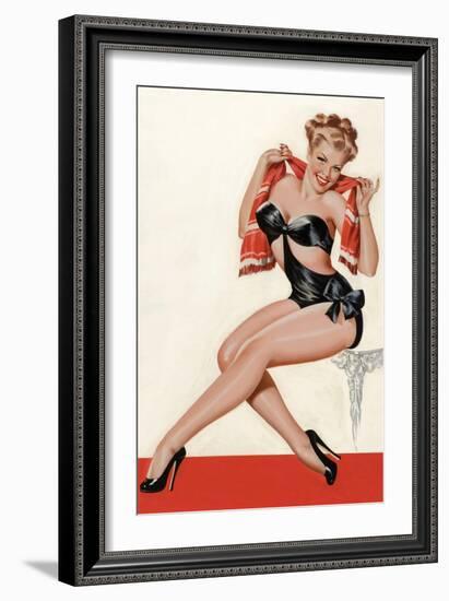 Wink Magazine; Silk Stockings and High Heels-Peter Driben-Framed Art Print