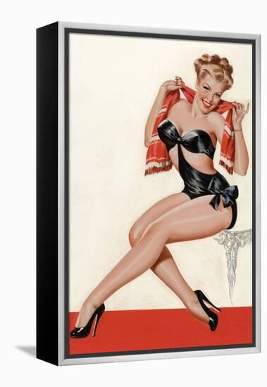 Wink Magazine; Silk Stockings and High Heels-Peter Driben-Framed Stretched Canvas