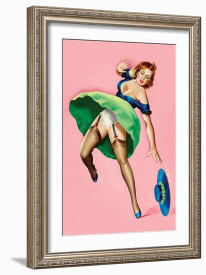 Wink Magazine; Strong Wind-Peter Driben-Framed Art Print