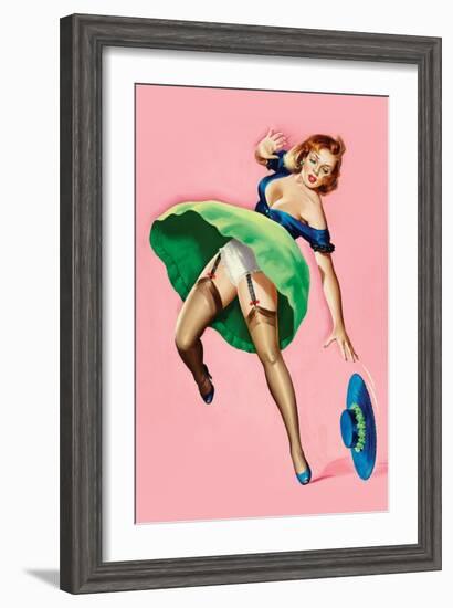 Wink Magazine; Strong Wind-Peter Driben-Framed Art Print