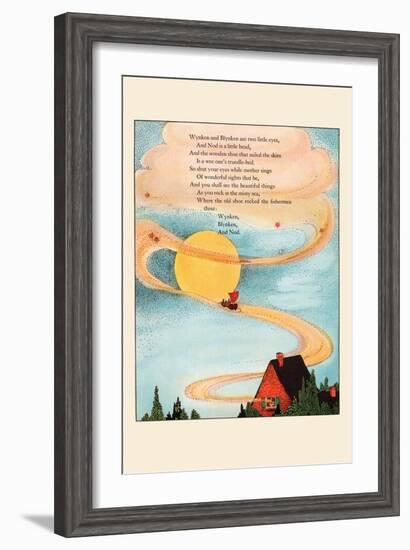 Winken and Blinken Are Two Little Eyes-Eugene Field-Framed Art Print