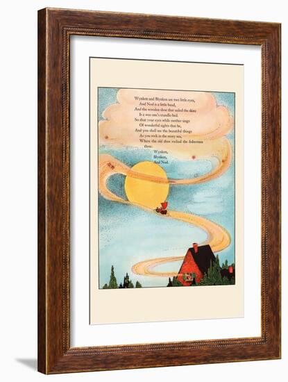 Winken and Blinken Are Two Little Eyes-Eugene Field-Framed Art Print