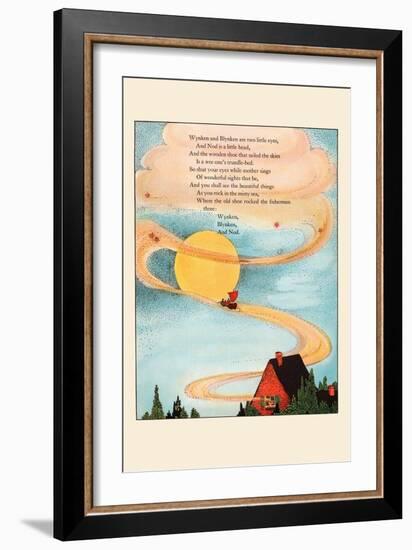 Winken and Blinken Are Two Little Eyes-Eugene Field-Framed Art Print