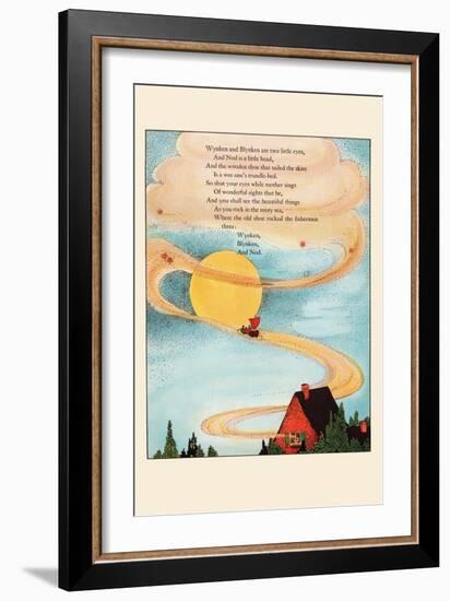 Winken and Blinken Are Two Little Eyes-Eugene Field-Framed Art Print