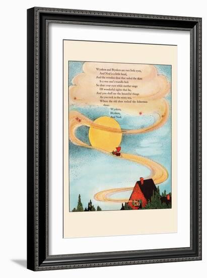 Winken and Blinken Are Two Little Eyes-Eugene Field-Framed Art Print