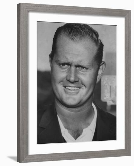 Winner of the Masters Golf Tournament Jack Nicklaus-null-Framed Premium Photographic Print