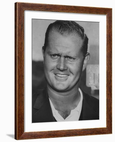 Winner of the Masters Golf Tournament Jack Nicklaus-null-Framed Premium Photographic Print