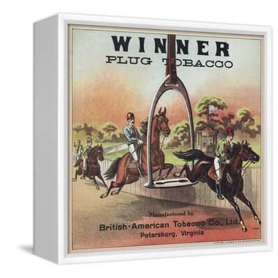 winner tobacco Cut Plug Lunch-Pail Style Tin - From Estate Collection sold at auction on 10th January Winner Plug Tobacco Advertisement Giclee