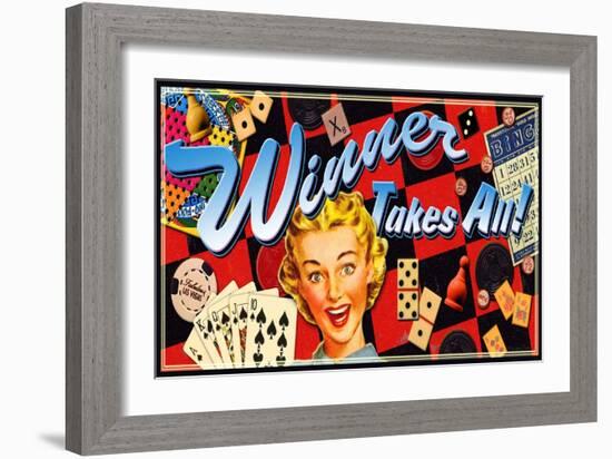 Winner Takes All-Kate Ward Thacker-Framed Giclee Print
