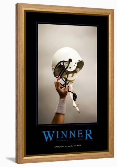 Winner-null-Framed Stretched Canvas