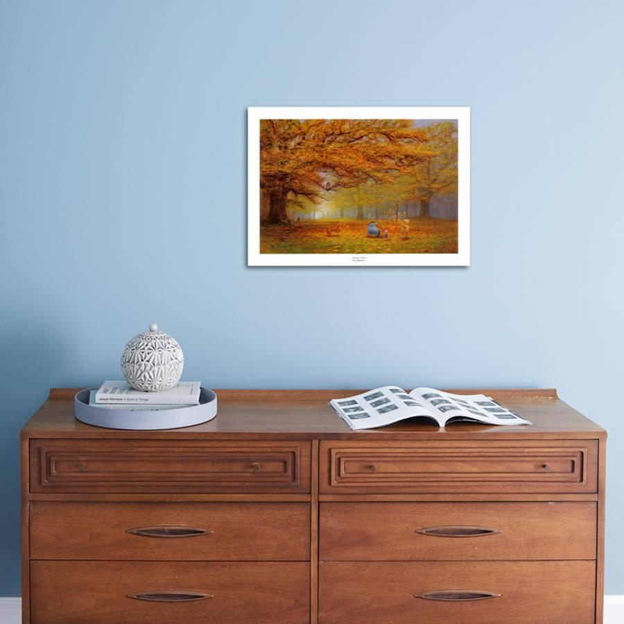 Winnie The Pooh Autumn Leaves Art Print By Peter Ellenshaw Art Com