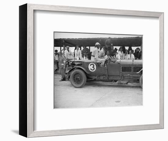 Winning Bentley of Jack Dunfee and Woolf Barnato, BARC 6-Hour Race, Brooklands, Surrey, 1929-Bill Brunell-Framed Photographic Print